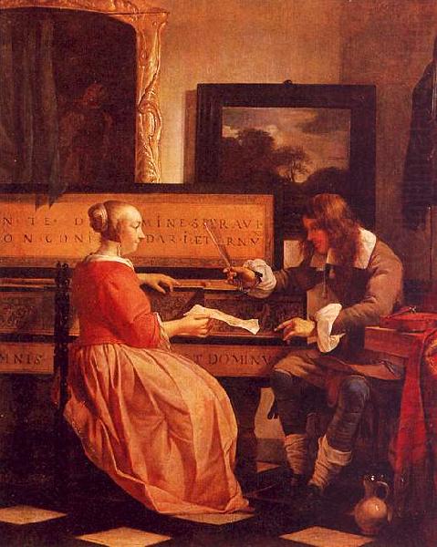 Gabriel Metsu The Music Lesson china oil painting image